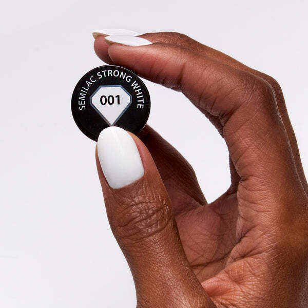 Semilac white strong UV gel polish 7ml (British brand)