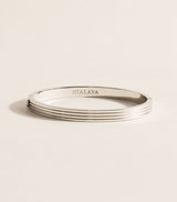 Harrods Nialaya Silver-Tone Ribbed Bangle- Buy online at McGrocer