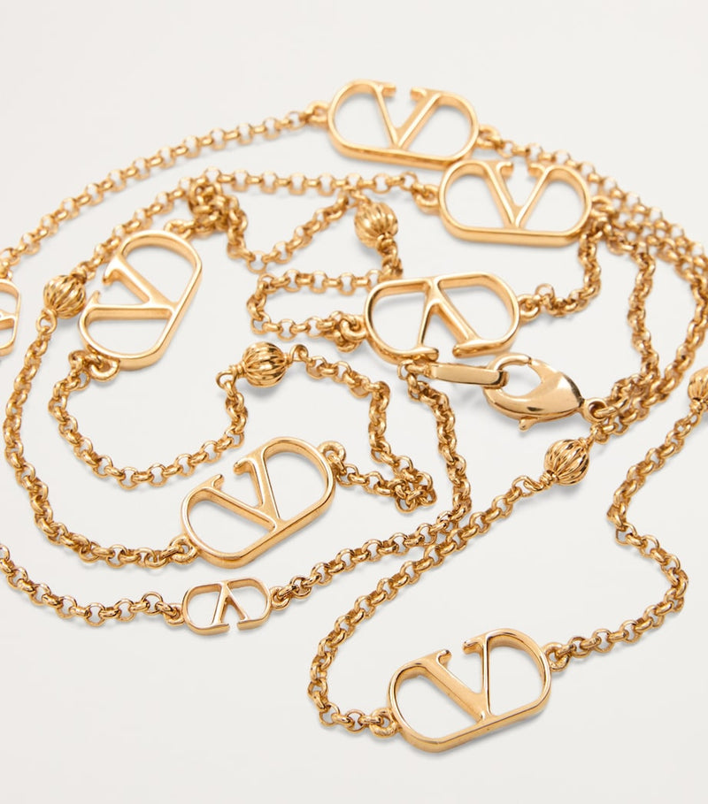 Valentino Garavani VLogo Signature necklace gold-tone (British brand)