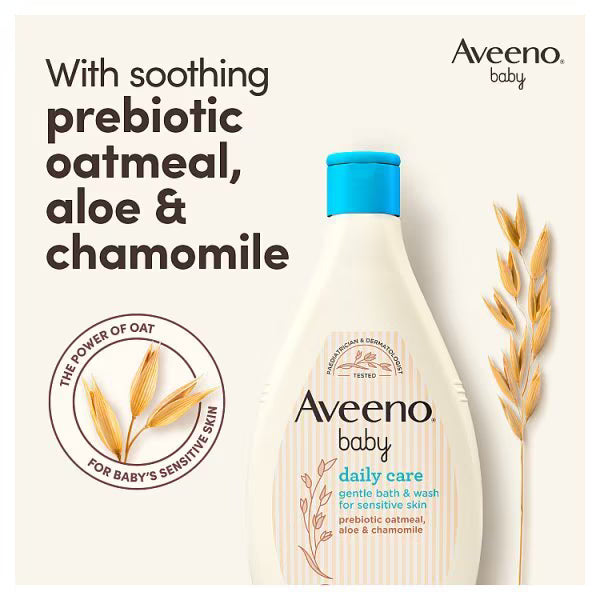 Aveeno Baby Daily Care Gentle Bath & Wash 400ml - British product