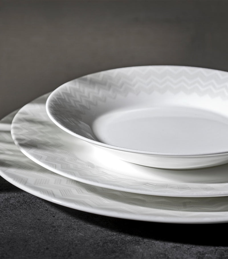 Missoni Home zigzag dessert plate 21.5cm, imported from the UK