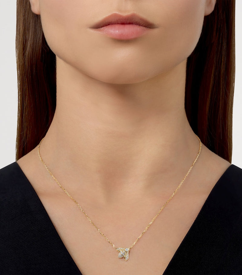 Chaumet Bee de Chaumet gold diamond necklace (British brand)