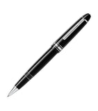 Montblanc platinum-coated rollerball pen with black resin and emblem, imported from the UK