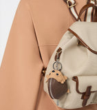 Weekend Max Mara leather hedgehog bag charm - British product