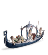Harrods Lladró Porcelain Gondola of Love Sculptural Ornament- Buy online at McGrocer