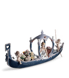 Lladró porcelain Gondola of Love ornament, UK version