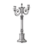 Christofle silver-plated Malmaison candelabra - British product