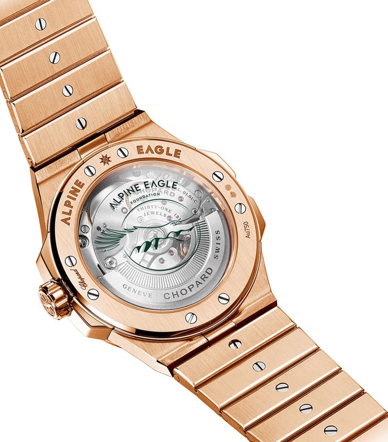 Chopard Alpine Eagle rose gold watch 41mm, imported from the UK