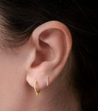 Maria Tash spike diamond eternity hoop earring 9.5mm, UK version
