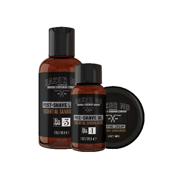 Razor MD Travel Shave Kit Sandalwood, imported from the UK