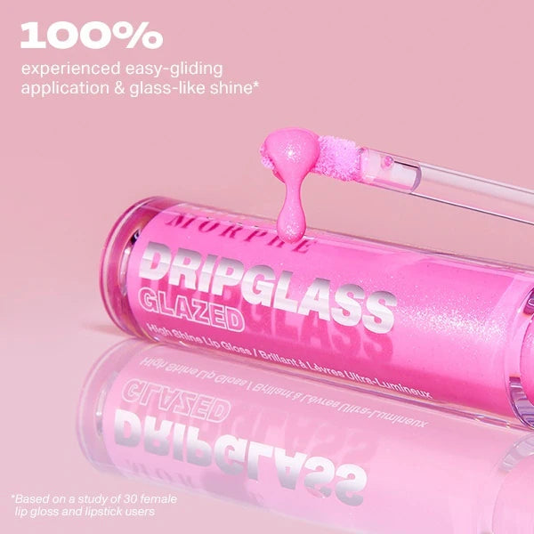 Morphe Dripglass Glazed Lip Gloss Peach Prism, imported from the UK