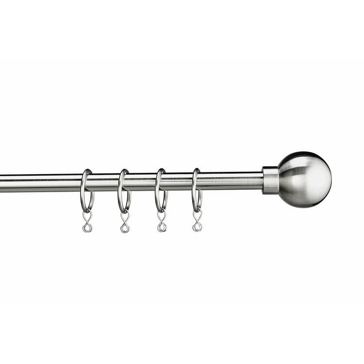 Argos Home extendable steel curtain pole 120-210cm - British product