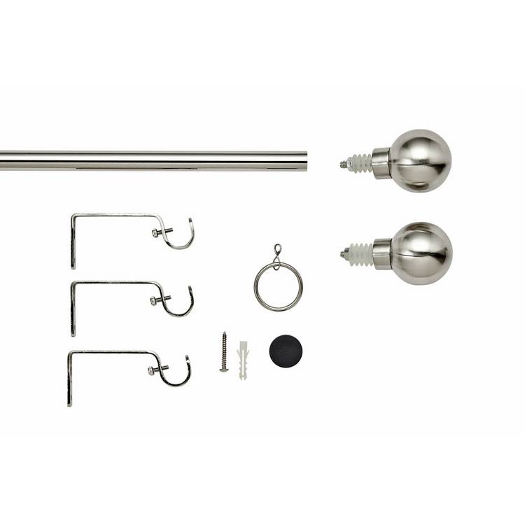 Argos Home extendable steel curtain pole 120-210cm - British product