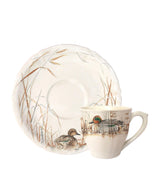 Harrods Mallard Duck Graphic Print Teacup and Saucer Set, 175ml Capacity, Set of 2- Buy online at McGrocer
