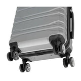 Featherstone 8 wheel hard cabin suitcase silver, imported from the UK