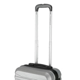 Featherstone 8 wheel hard cabin suitcase silver, imported from the UK