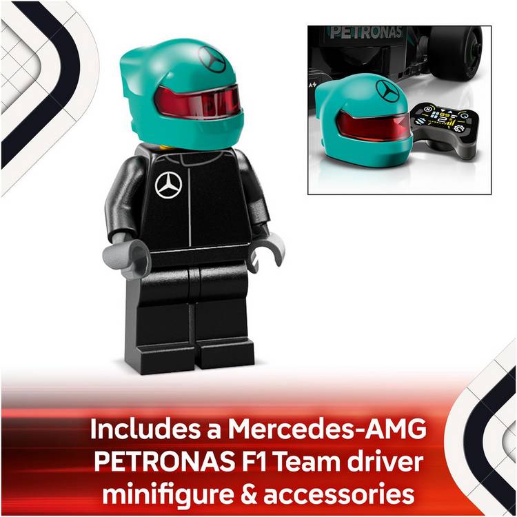 LEGO Speed Champions Mercedes-AMG F1 race car toy, imported from the UK