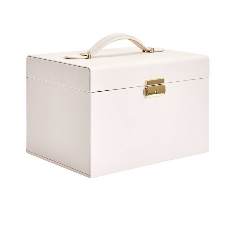 Argos Home large cream jewellery box with 3 drawers, UK version