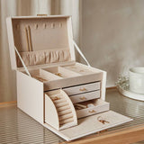 Argos Home large cream jewellery box with 3 drawers, UK version