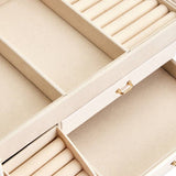Argos Home large cream jewellery box with 3 drawers, UK version