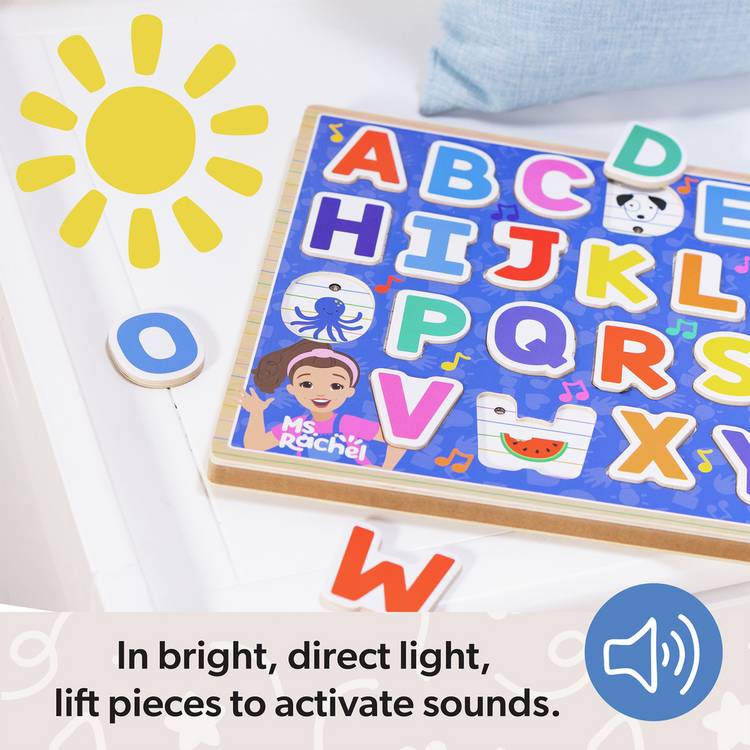 Melissa & Doug Ms. Rachel wooden alphabet puzzle 26-piece (British brand)