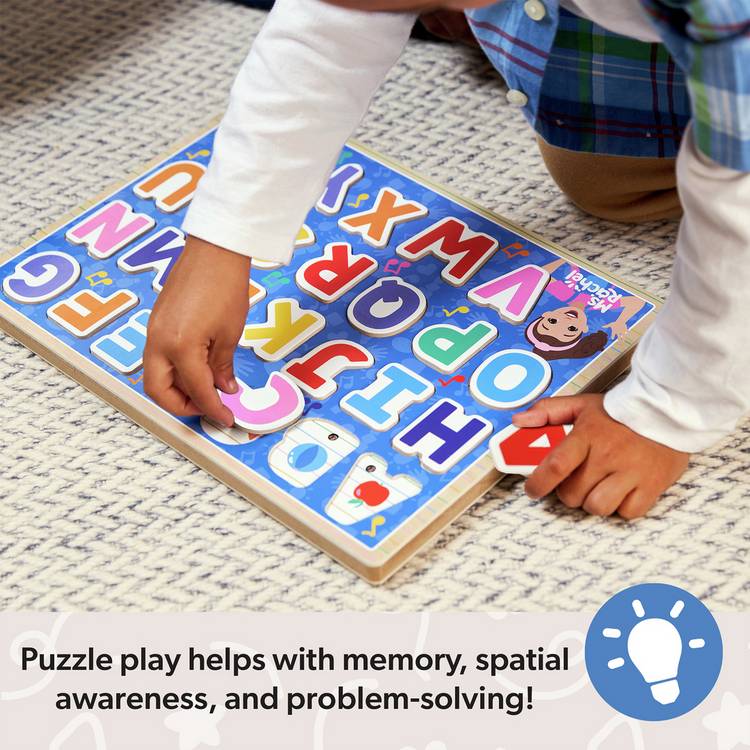 Melissa & Doug Ms. Rachel wooden alphabet puzzle 26-piece (British brand)