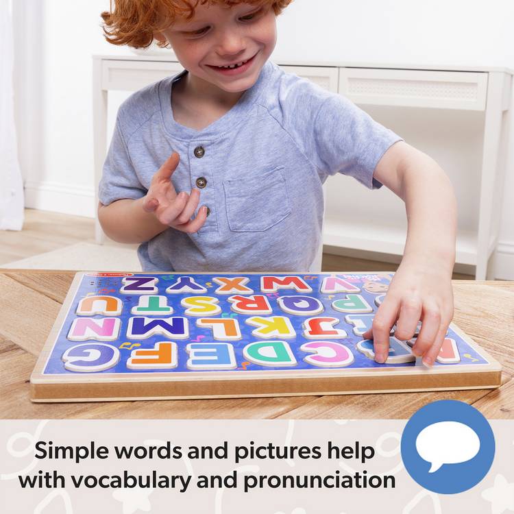 Melissa & Doug Ms. Rachel wooden alphabet puzzle 26-piece (British brand)