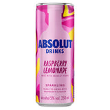ASDA Absolut Raspberry Lemonade Pre-Mixed Vodka Drink 250ml- Buy online at McGrocer