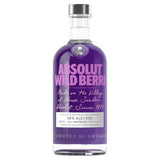 Absolut Wild Berri flavoured vodka 70cl, imported from the UK