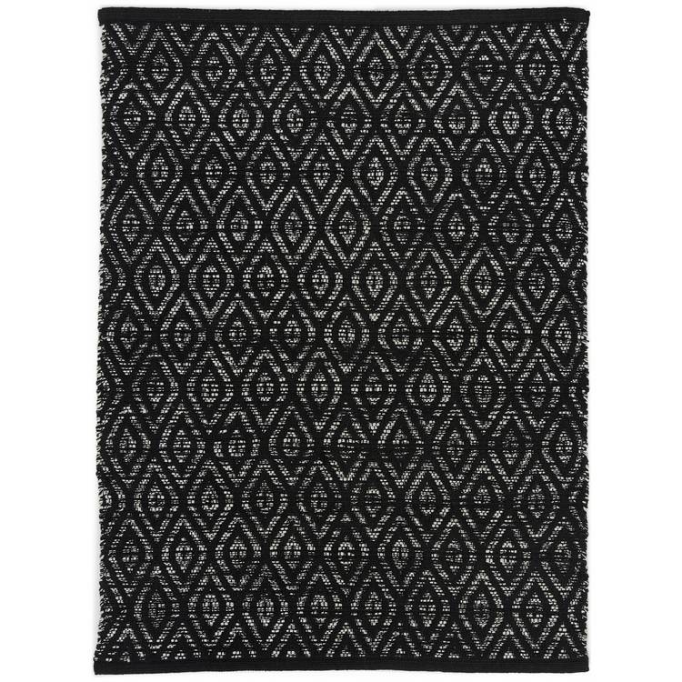 Argos Home geometric cotton flatweave rug 80x110cm (British brand)