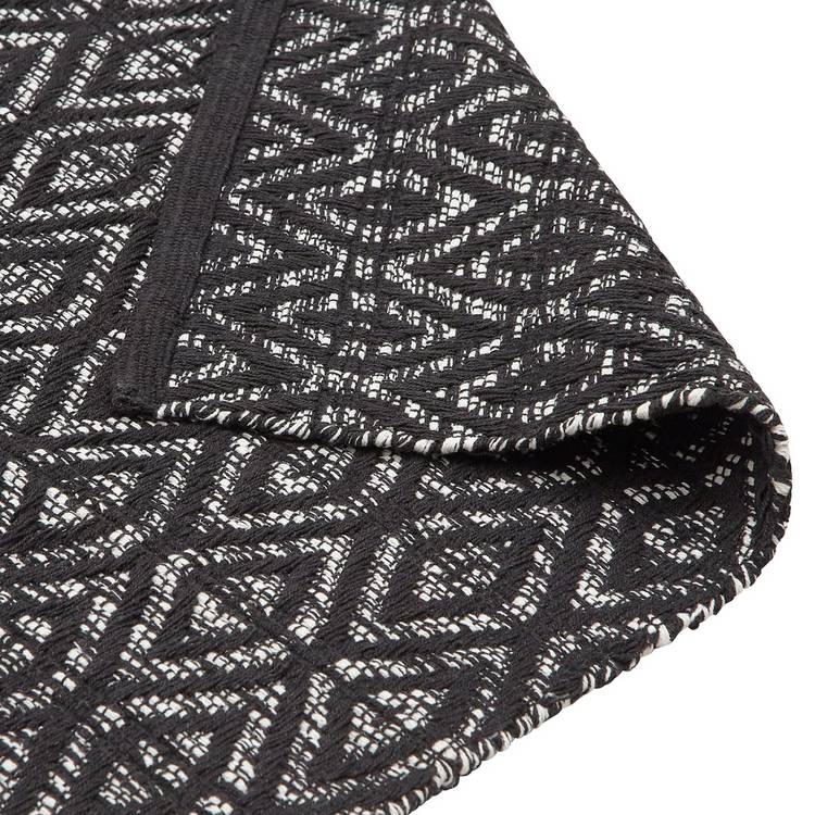 Argos Home geometric cotton flatweave rug 80x110cm (British brand)