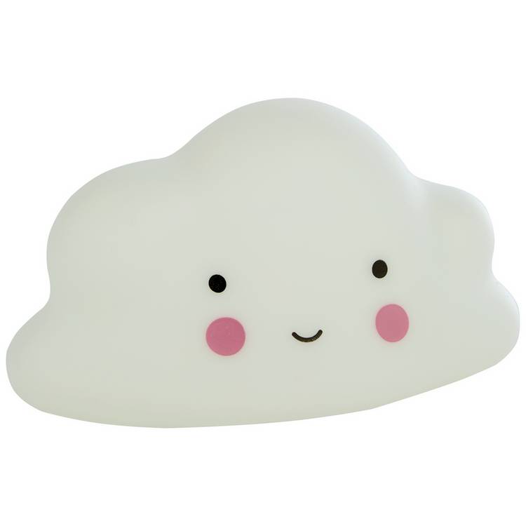 Searchlight cloud shaped LED night light white, UK version