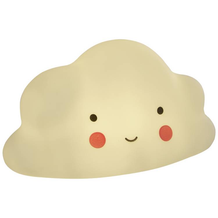Searchlight cloud shaped LED night light white, UK version