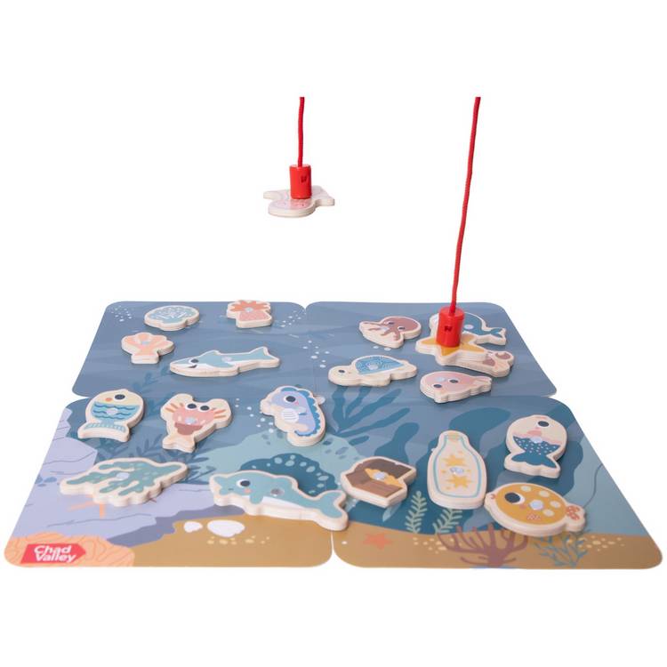 Chad Valley wooden under the sea fishing game (British brand)