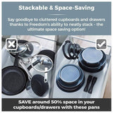 Tower 13 piece aluminium pan set grey - British product