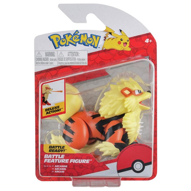 Jazwares Pokémon Arcanine figure 4.5 inch, imported from the UK