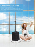Flight Knight underseat cabin case Black 45x36x20cm, imported from the UK