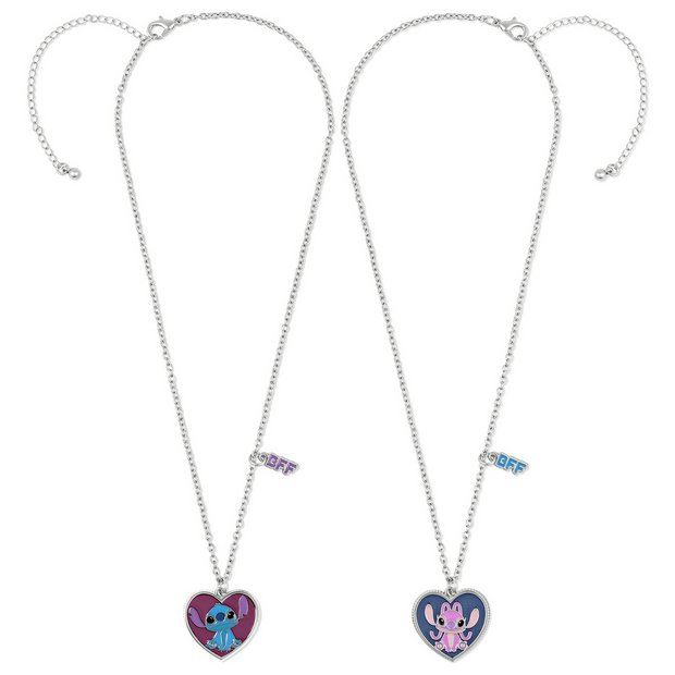 Disney Stitch and Angel BFF necklace set (British brand)