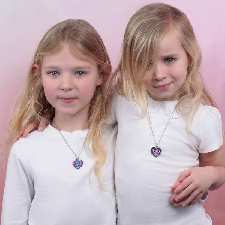Disney Stitch and Angel BFF necklace set (British brand)