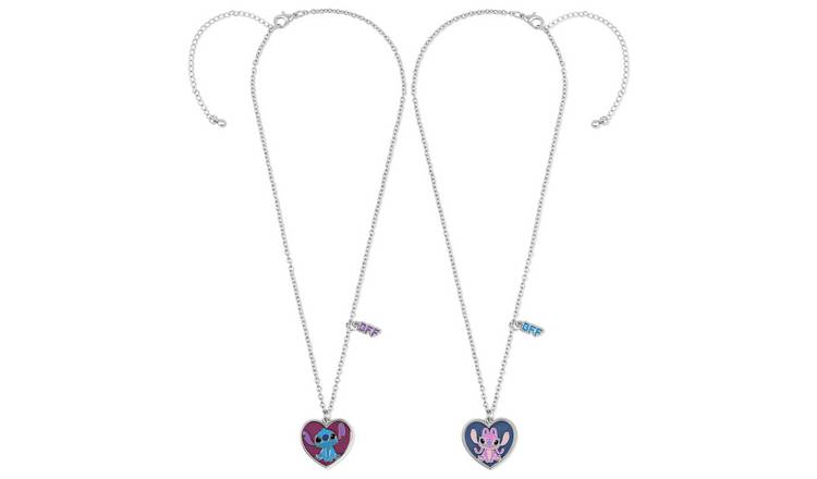 Disney Stitch and Angel BFF necklace set (British brand)