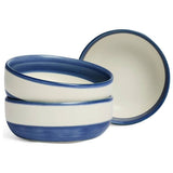 Habitat Artisan Stripe stoneware nibble bowls blue - British product