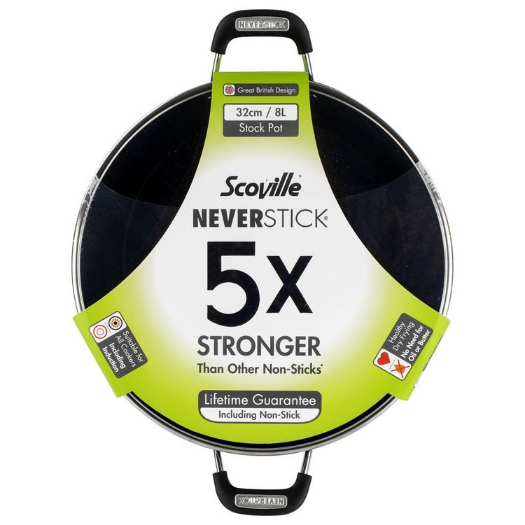 Scoville Neverstick stock pot 32cm 8L - UK version
