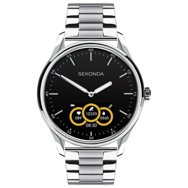 Sekonda hybrid smart watch silver stainless steel - British product