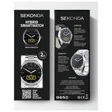 Sekonda hybrid smart watch silver stainless steel - British product