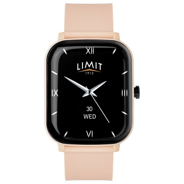 Limit pink silicone strap smart watch, imported from the UK