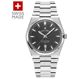 Jacques du Manoir Horizon silver plated bracelet men's watch - British product