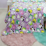 Squishmallows fleece throw lilac 100x150cm, imported from the UK