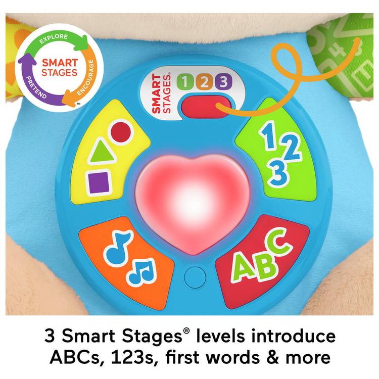 Fisher-Price Smart Stages Puppy plush musical toy (British brand)