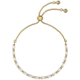Ted Baker gold-plated crystal baguette bracelet 21cm, UK version