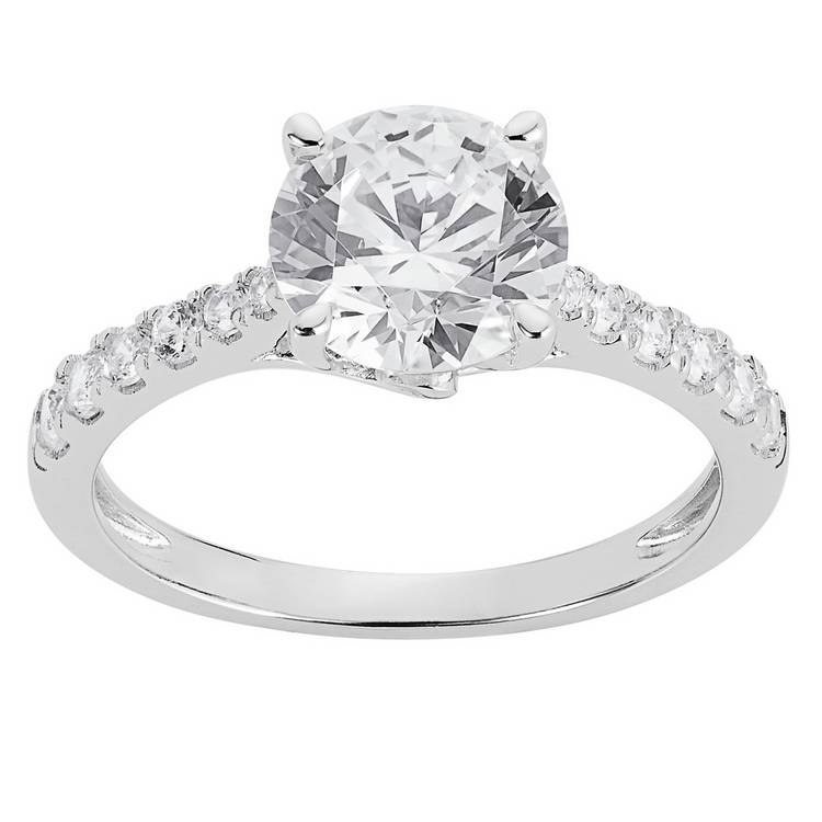 Revere cubic zirconia engagement ring size H, UK version